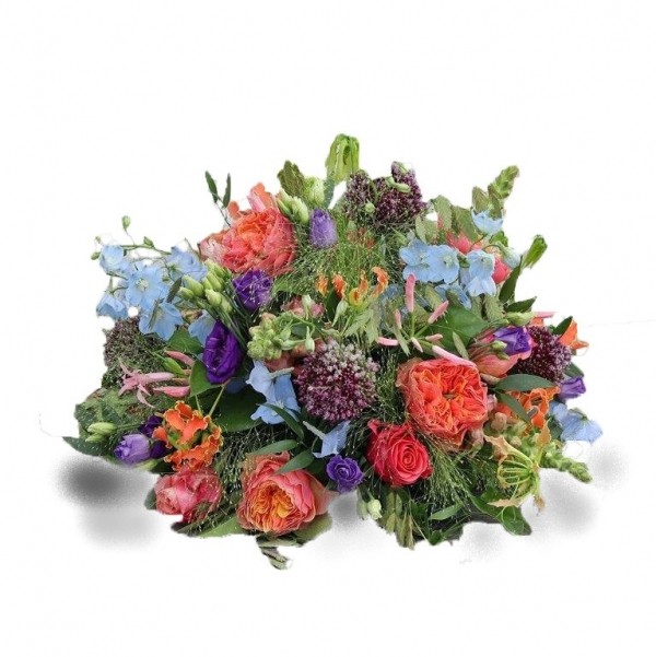 Rouwarrangement biedermeier