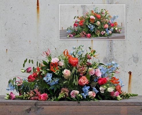 Rouwarrangement tuincentrum